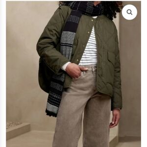 Banana Republic Olive Quilt Jacket